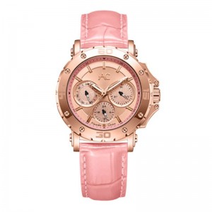 Alexandre Christie AC 9205 Rosegold Pink Leather Lady BFLRGPN